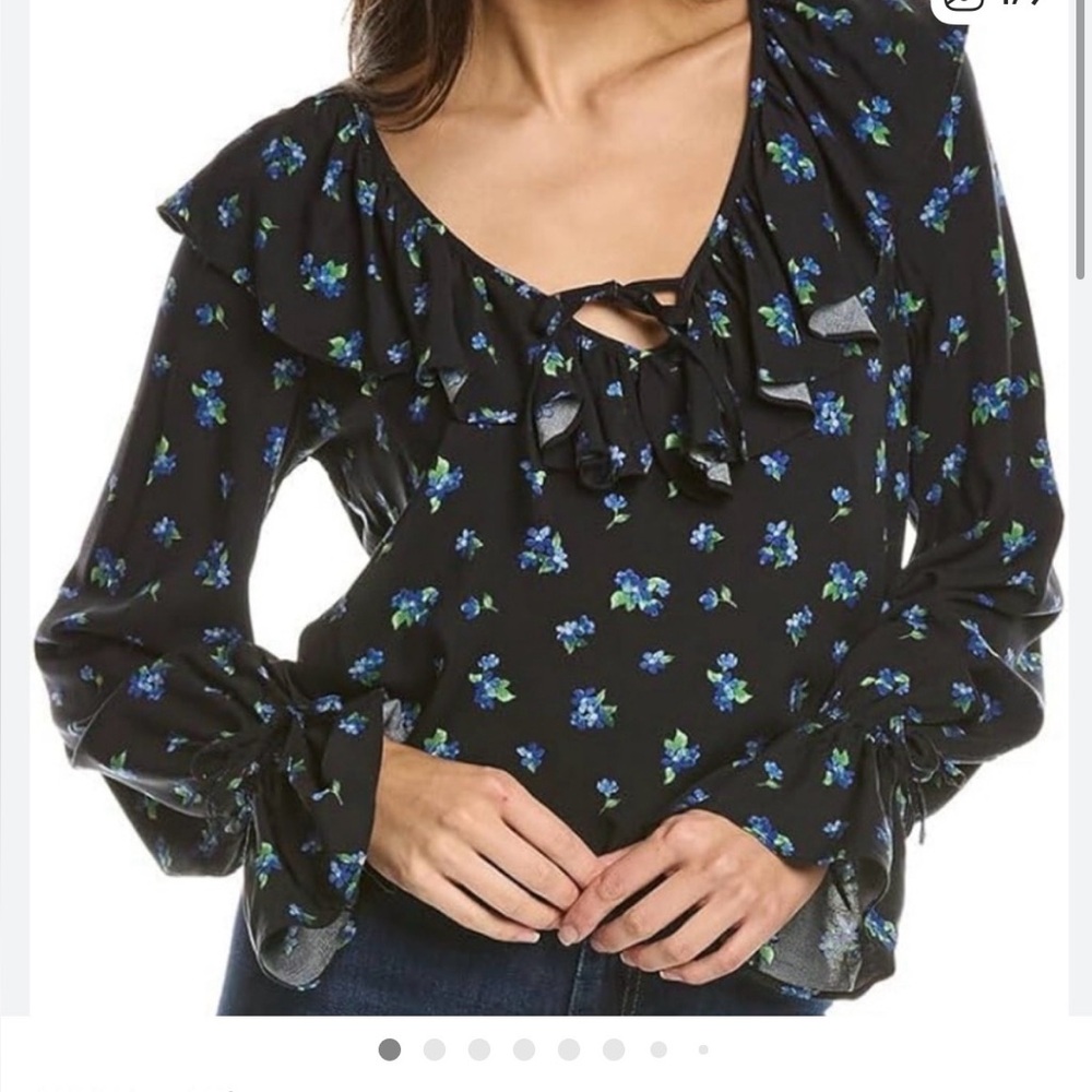 WeWoreWhat Ruffle blouse NWT